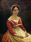 Jean Baptiste Camille  Corot Madame Legois oil on canvas